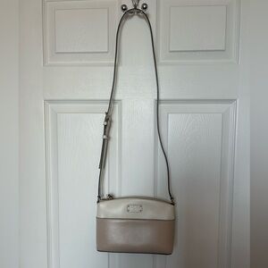 Kate Spade Cream and Tan Crossbody Bag